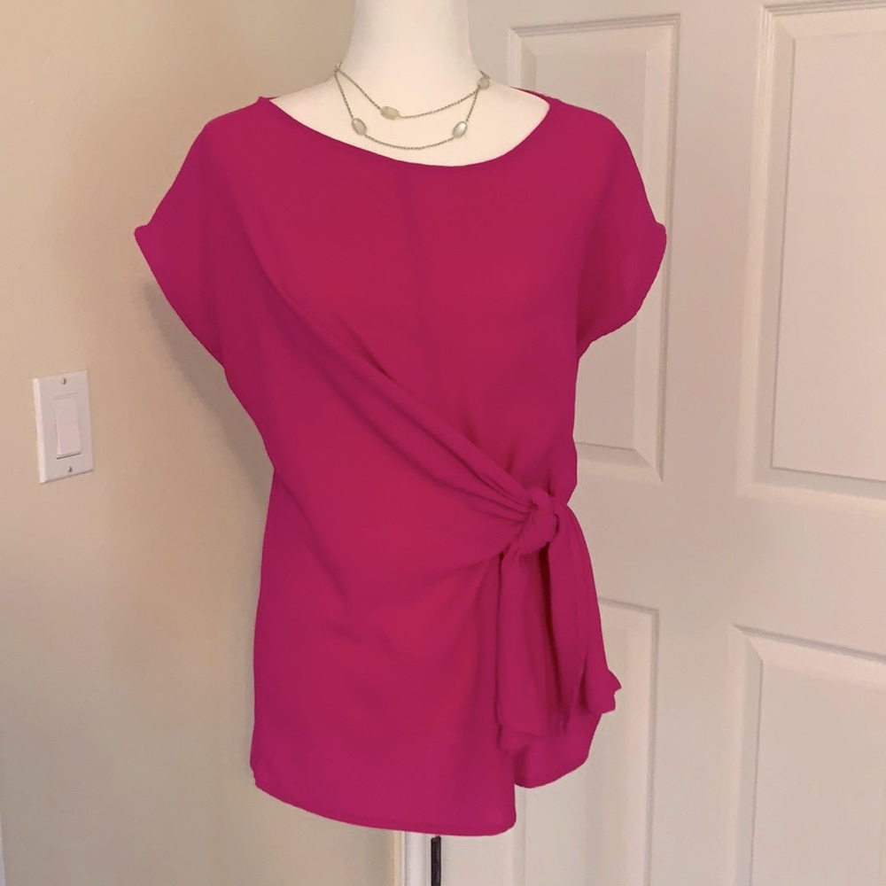 Pink Blouse with side tie from Nordstrom